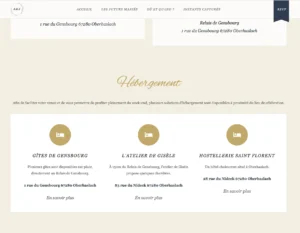 Hébergements à proximité du lieu de mariage